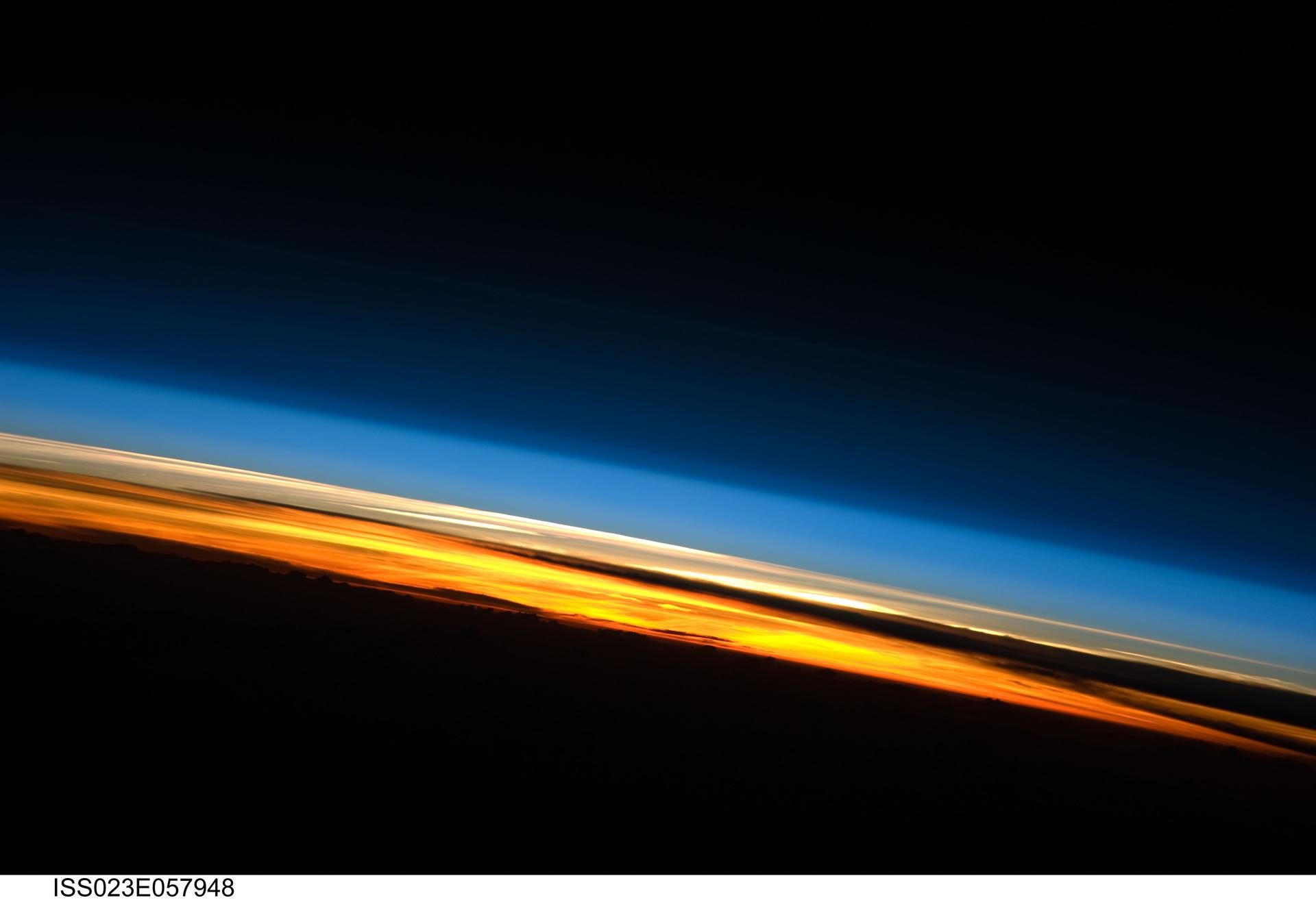 Sunset over the Indian Ocean seen from the ISS