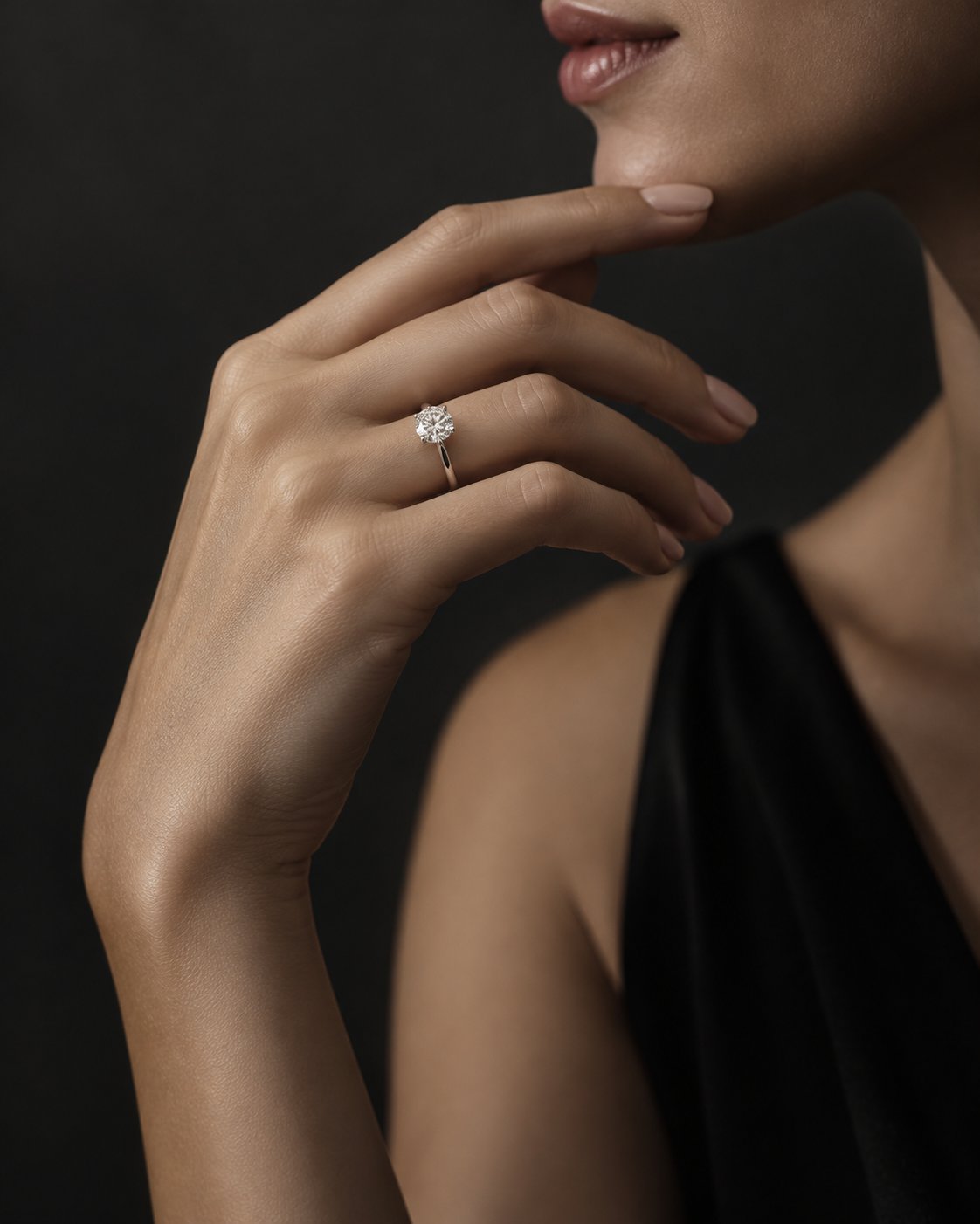The solitaire worn on the hand