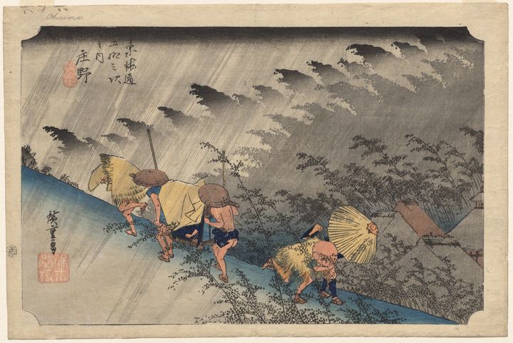Monsoon, sample short film project (artwork: Driving Rain at Shōno, from Fifty-Three Stations of the Tokaidō)