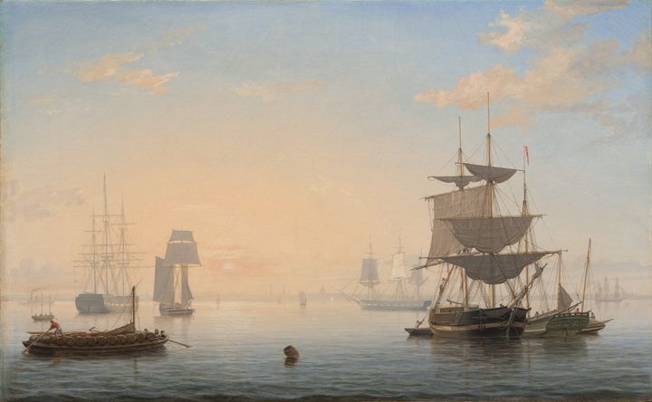 Harbor Light, sample film project (artwork: Harbor of Boston, with the City in the Distance)