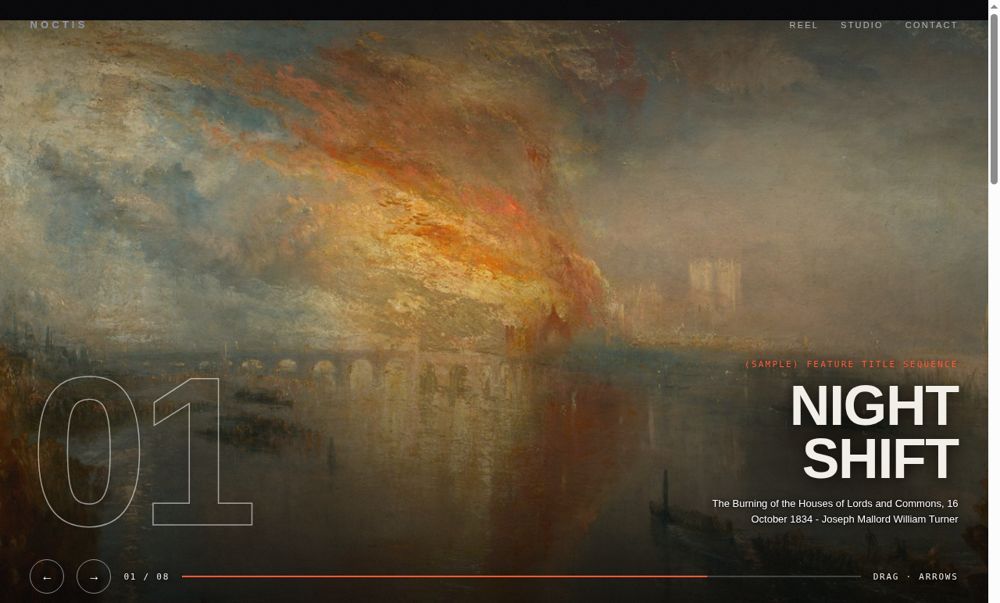 NOCTIS website preview