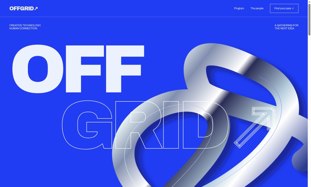 OFFGRID website preview