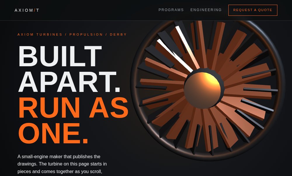 AXIOM website preview