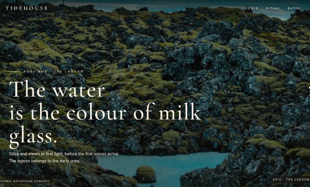 TIDEHOUSE website preview